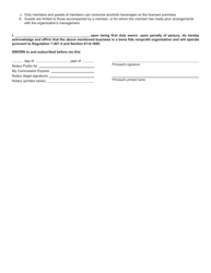 Form ABL-958 Nonprofit Private Club Affidavit - South Carolina, Page 2