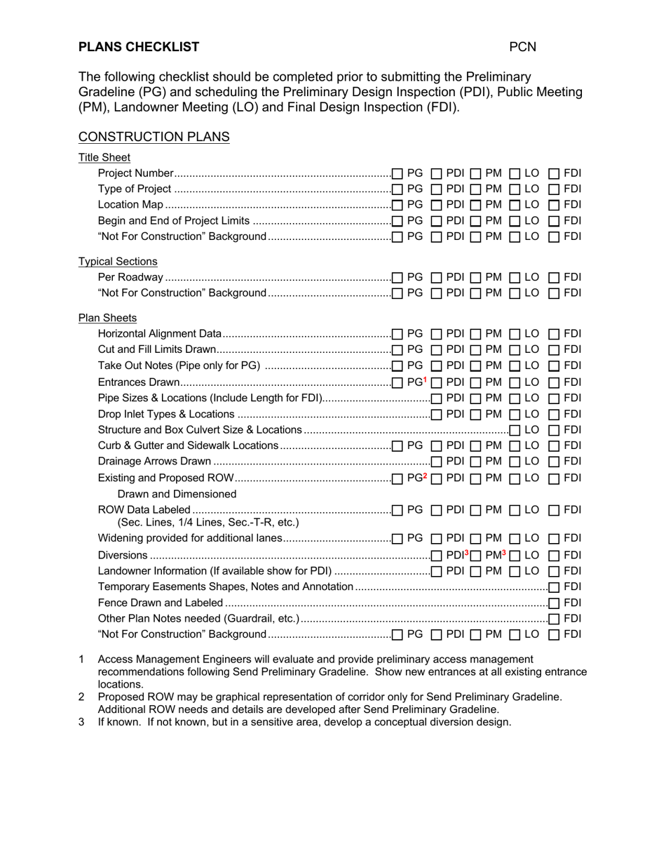 Grading Projects Checklist - South Dakota, Page 3