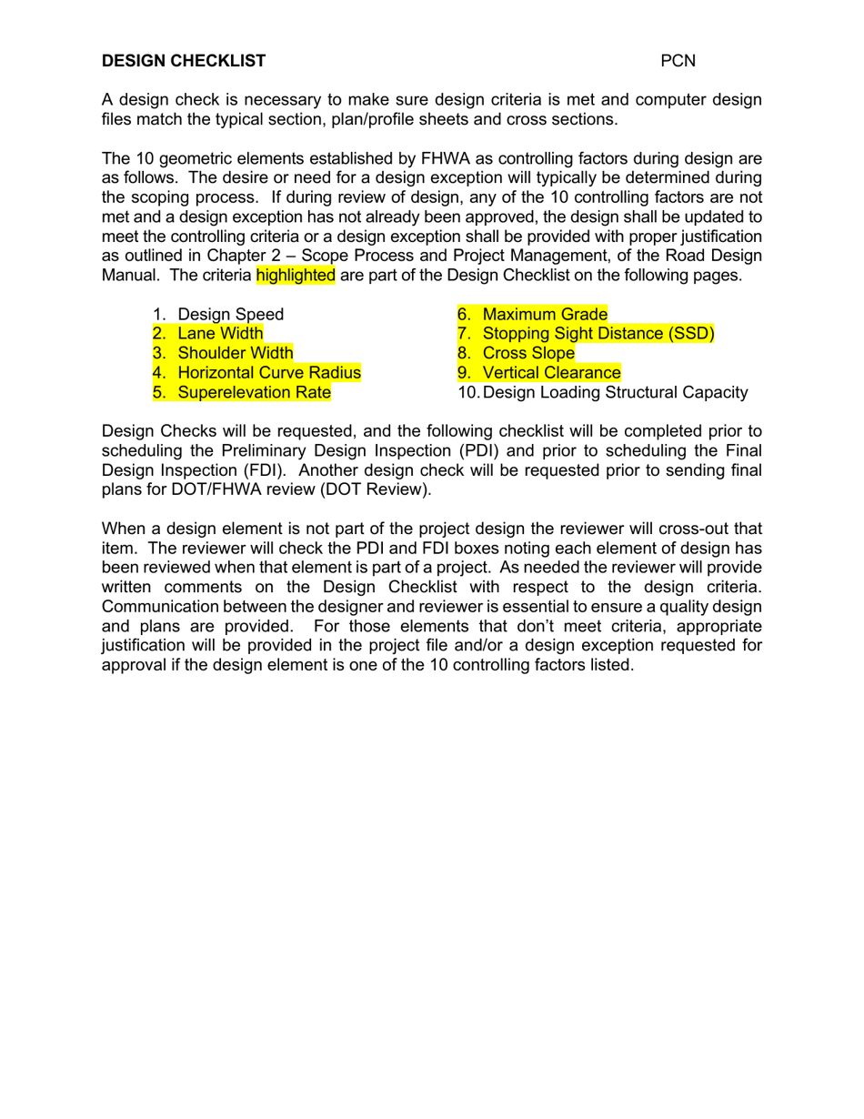 Grading Projects Checklist - South Dakota, Page 6