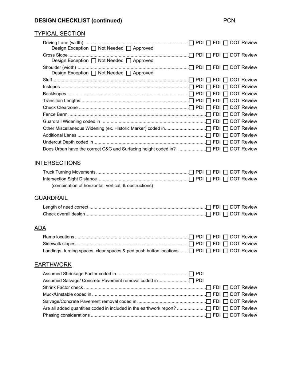 Grading Projects Checklist - South Dakota, Page 9