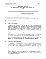 Yankton Sioux Tribe Tribal Employment Rights Office Compliance Plan - South Dakota, Page 2