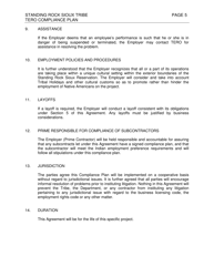 Standing Rock Sioux Tribe Tribal Employment Rights Office Compliance Plan - South Dakota, Page 5