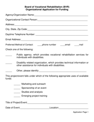 Organizational Application for Funding - Board of Vocational Rehabilitation (Bvr) - South Dakota, Page 4