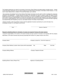 SD Form 0271 Application for License Property Manager - South Dakota, Page 4
