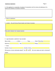 SD Form 0284 Subdivision Application - South Dakota, Page 3