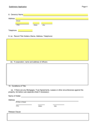 SD Form 0284 Subdivision Application - South Dakota, Page 4