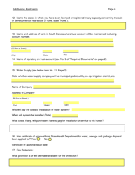 SD Form 0284 Subdivision Application - South Dakota, Page 6