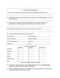 SD Form 0286 Timeshare Application - South Dakota, Page 8