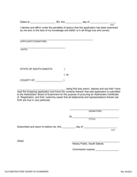 SD Form 1504 Application for Renewal of Abstract Plant Certificate of Registration With Bond - South Dakota, Page 5