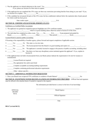 SD Form 0045 (BOA7) Authorization for Interstate Exchange of Examination and Licensure Information - South Dakota, Page 2