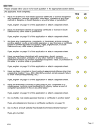 SD Form 0051 Application for State-Certified General/Residential, Licensed, or Registered Appraiser - South Dakota, Page 2