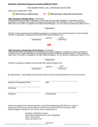 SD Form 2240 Appraisal Management Company Renewal Application - South Dakota, Page 4