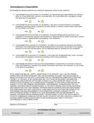SD Form 2379 Promoter License Application - South Dakota, Page 2