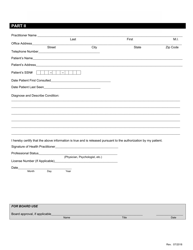 SD Form 1392 Licensure Examination Application for Disability Accommodation - South Dakota, Page 3