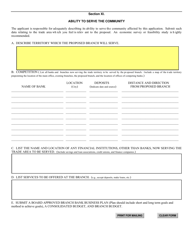 SD Form 1925 Application to Establish a Bank Branch - South Dakota, Page 8