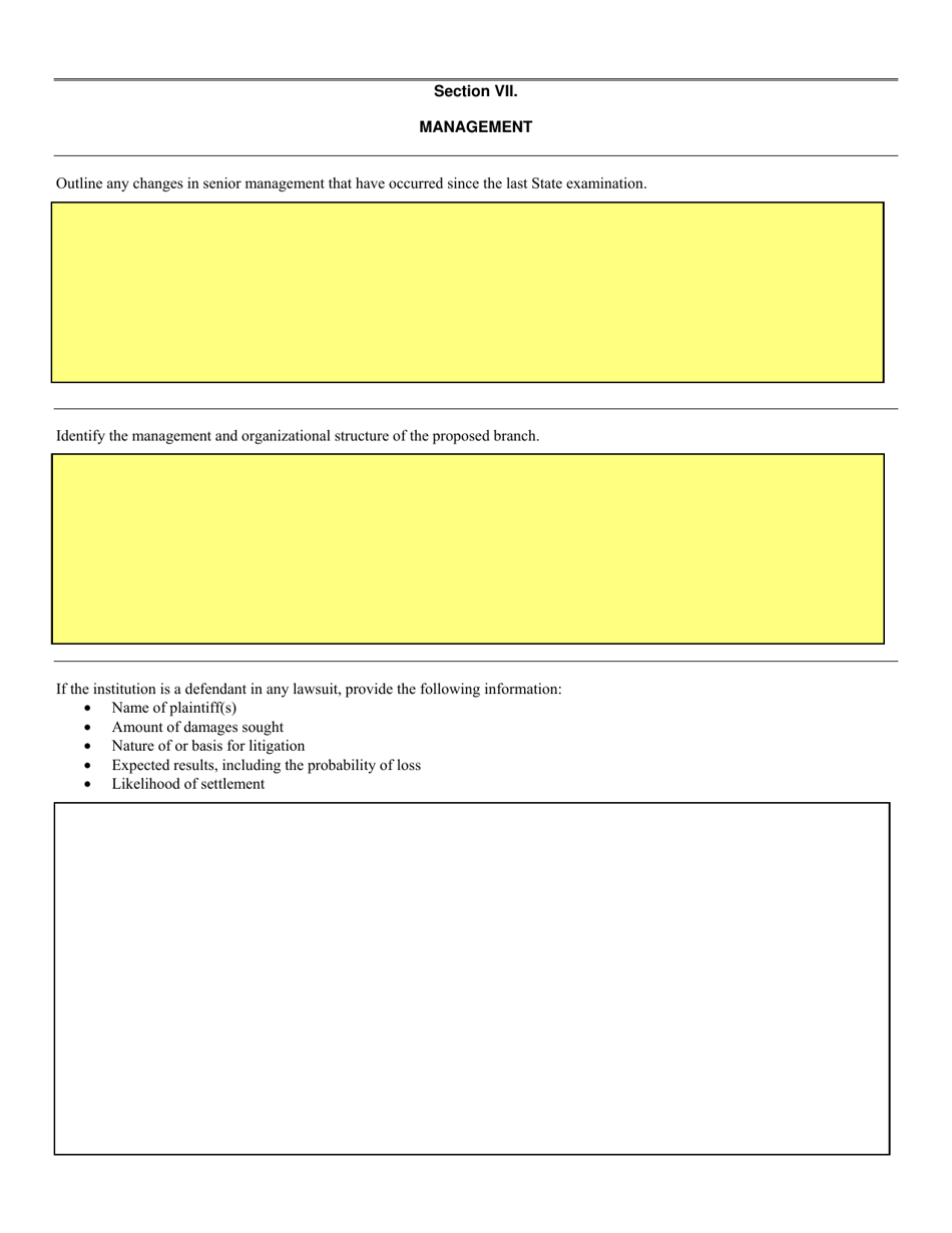 SD Form 0061 Application to Establish a Loan Production Office - South Dakota, Page 6