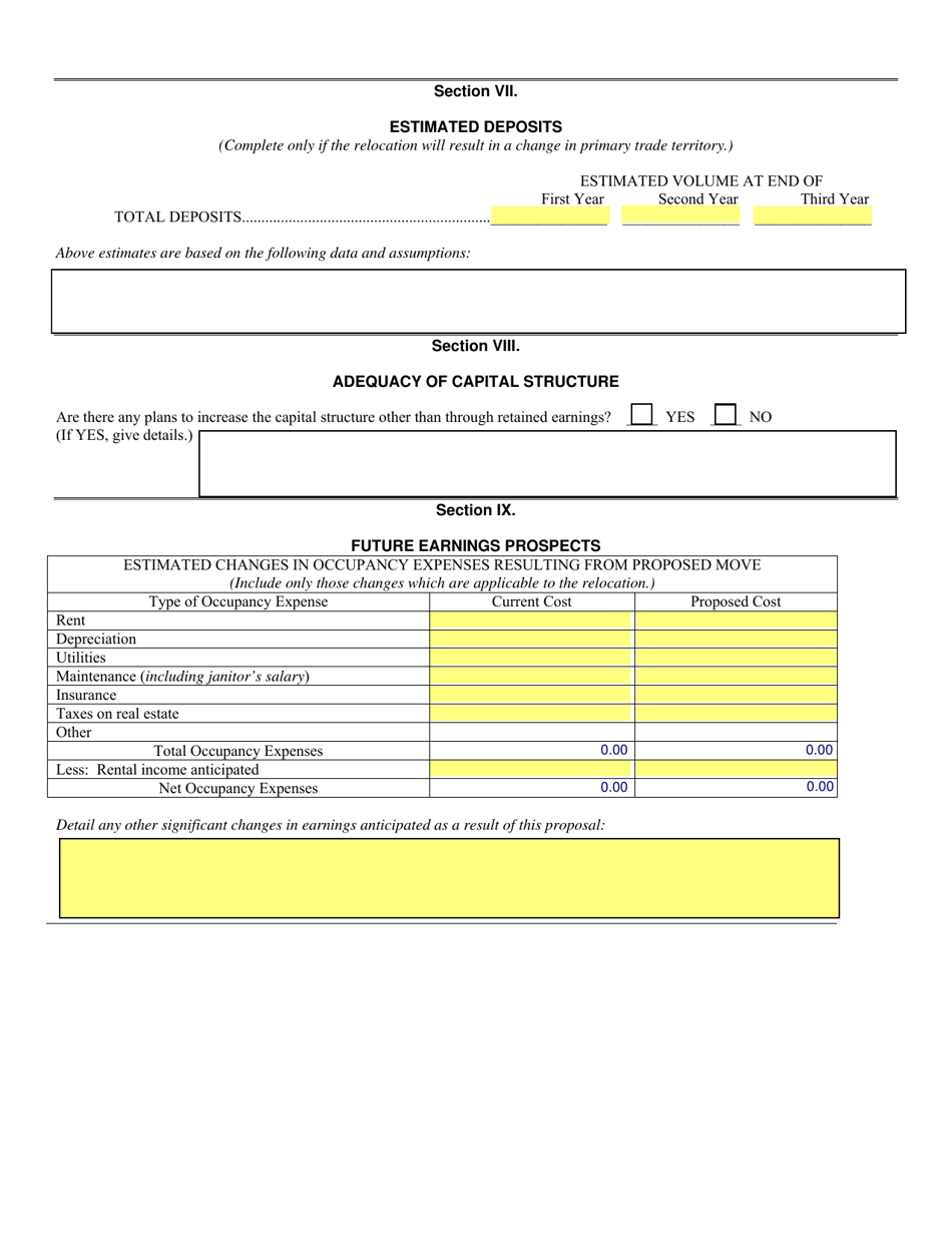 SD Form 1927 Application to Relocate Main Office or Branch - South Dakota, Page 6