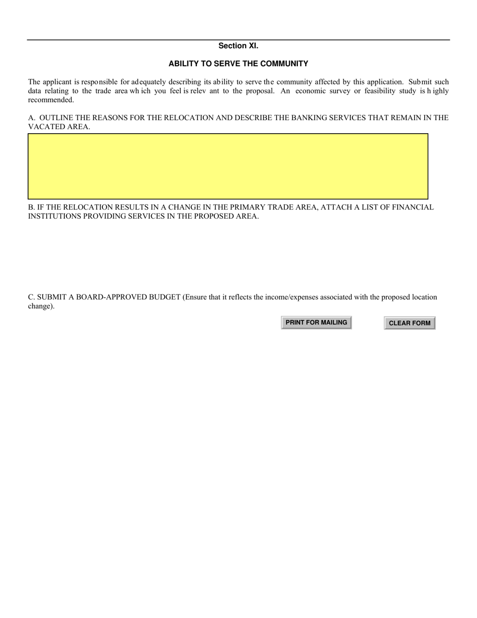 SD Form 1927 Application to Relocate Main Office or Branch - South Dakota, Page 8