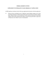 SD Form 1987 Interagency Bank Merger Act Application - South Dakota, Page 10