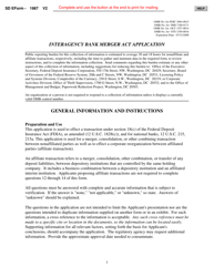 Document preview: SD Form 1987 Interagency Bank Merger Act Application - South Dakota
