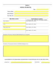 SD Form 1926 Application to Establish a Mobile Branch Bank - South Dakota, Page 2