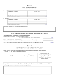 SD Form 1926 Application to Establish a Mobile Branch Bank - South Dakota, Page 4