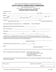 Apprenticeship Application - South Dakota