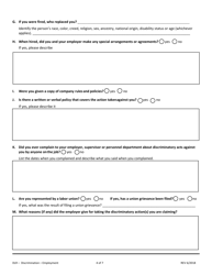 SD Form 2014 Charging Party Intake Form for Employment Discrimination - South Dakota, Page 4
