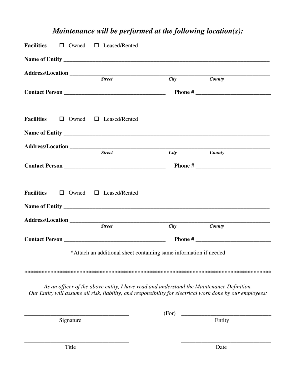 Application for Maintenance Electricians License - South Dakota, Page 2