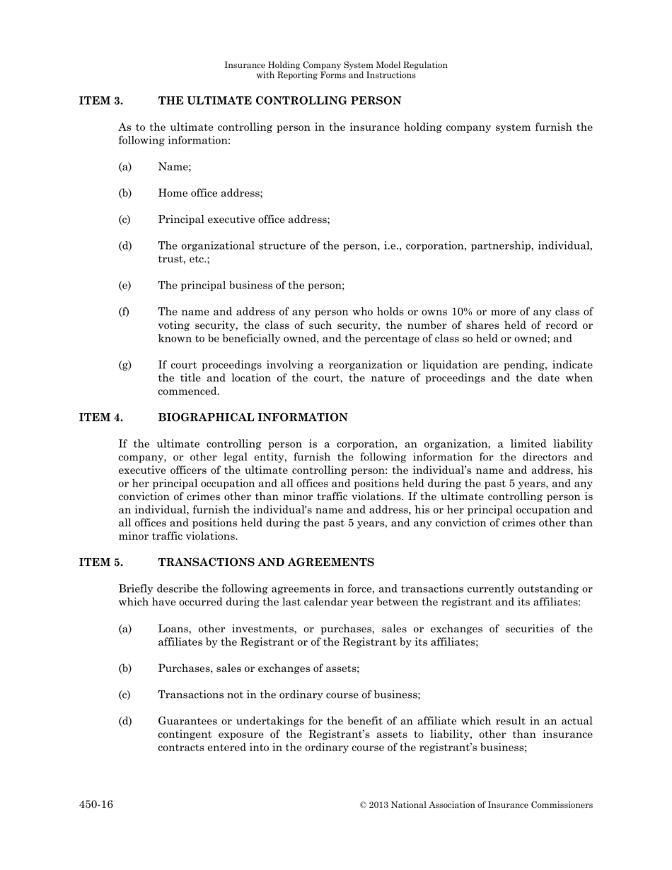 Form B (SD Form 2002) Insurance Holding Company System Annual Registration Statement - South Dakota, Page 2