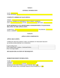 Application for Exception to Loan or Credit Limitations - South Dakota, Page 2