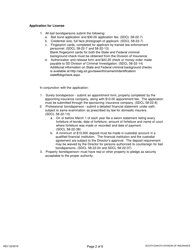 SD Form 1852 Application for License as a Bail Bondsperson - South Dakota, Page 2