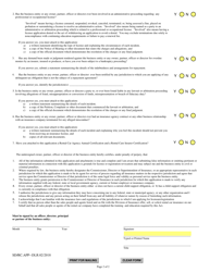 SD Form 1425 Rental Car Insurance Producer Rental Car Company License Application - South Dakota, Page 2