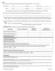 Electrician License Application - South Dakota, Page 2