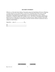 SD Form 2355 Escrow Agreement - South Dakota, Page 7