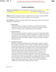 Document preview: SD Form 2355 Escrow Agreement - South Dakota