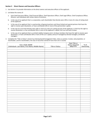 SD Form 2205 Non-residential Mortgage Lender License Application - South Dakota, Page 2