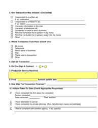 SD Form 0336 Consumer Complaint - South Dakota, Page 2