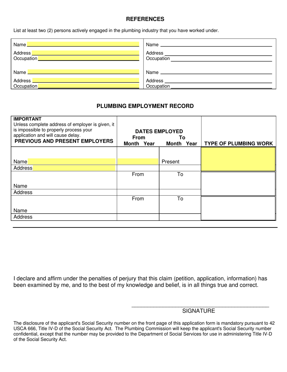 SD Form 0258 (PB201B) Application for License - South Dakota, Page 3