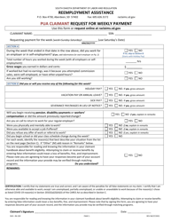 Form DLR-RA220 &quot;Pua Claimant Request for Weekly Payment&quot; - South Dakota