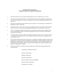 Form U-2 (SD Form 2194) Uniform Consent to Service of Process - South Dakota, Page 3