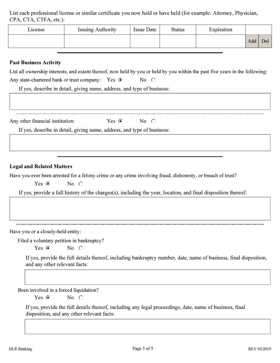 Biographical and Financial Report - South Dakota, Page 3