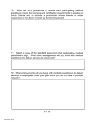 SD Form 0815 Application for Certification of Case Management Plan - South Dakota, Page 5