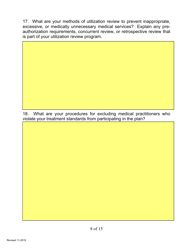 SD Form 0815 Application for Certification of Case Management Plan - South Dakota, Page 8