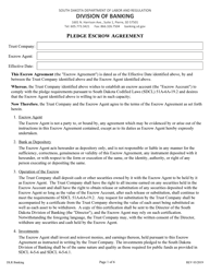 Document preview: Pledge Escrow Agreement - South Dakota