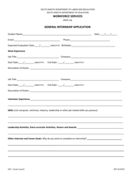 General Internship Application - South Dakota