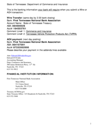 Warrantor&#039;s Registration Form Pursuant to Tenn. Code Ann. 56-55-101 Et Seq. - Tennessee, Page 2