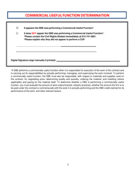 Tdot Dbe Commercially Useful Function Checklist - Tennessee, Page 7