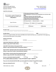 Form IN-2001 Request to Commissioner for Independent Review of Disputed Provider Claim - Tenncare &amp; Coverkids Programs - Tennessee, Page 2
