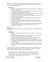 Form FA-0984 Acceptable Use Policy Network Access Rights and Obligations User Agreement Acknowledgement - Tennessee, Page 2